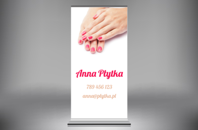 Zapewnij sobie widoczność, Zdrowie i uroda, Salon kosmetyczny - Roll-up Netprint
