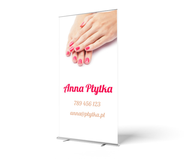 Zapewnij sobie widoczność, Zdrowie i uroda, Salon kosmetyczny - Roll-up Netprint szablony online