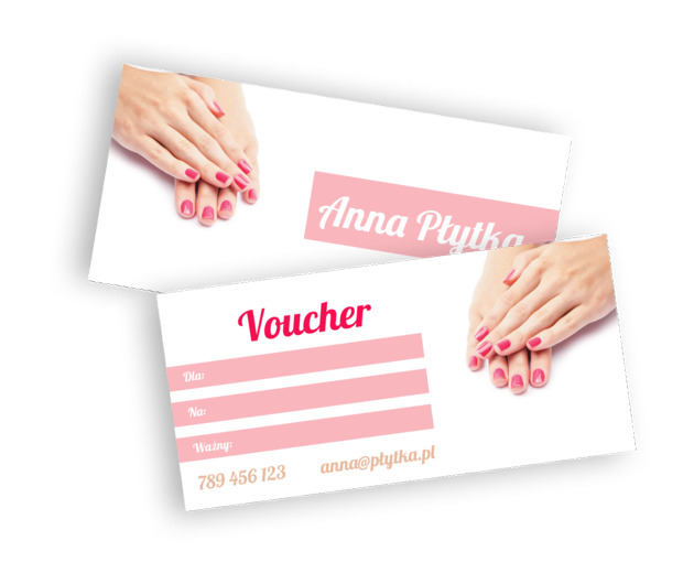 Zapraszaj stylowo, Zdrowie i uroda, Salon kosmetyczny - Vouchery Netprint szablony online