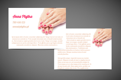 Przyjemnie i czytelnie, Zdrowie i Uroda, Salon Kosmetyczny - Ulotki Netprint