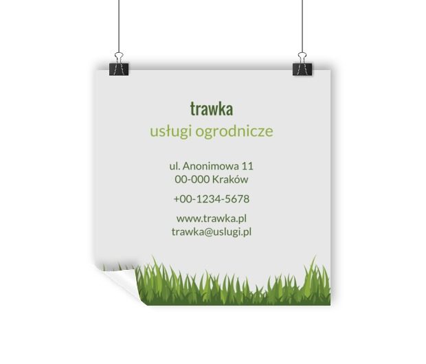 Efektownie przekazana treść, Środowisko i Przyroda, Usługi ogrodnicze - Plakaty Wielkoformatowe Netprint szablony online