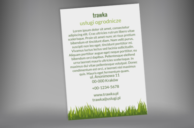 Zachęcająca, bo miła dla oka, Środowisko i Przyroda, Usługi ogrodnicze - Plakaty Netprint