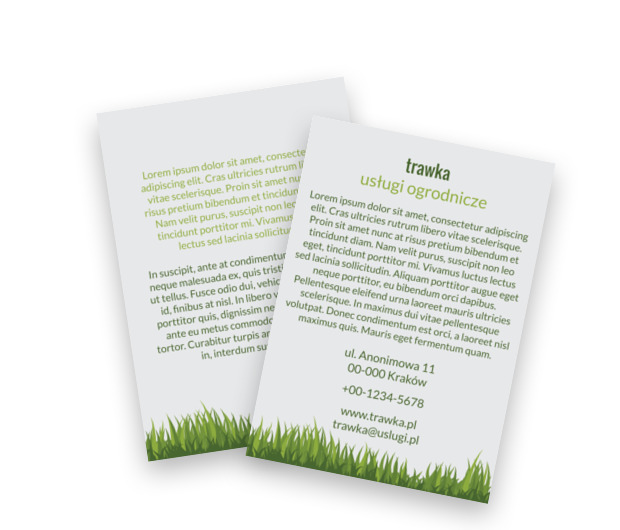 Radosna grafika i czytelny przekaz, Środowisko i Przyroda, Usługi Ogrodnicze - Ulotki Netprint szablony online