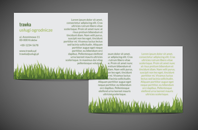 Ładnie zaprezentowane informacje, Środowisko i Przyroda, Usługi Ogrodnicze - Ulotki Netprint