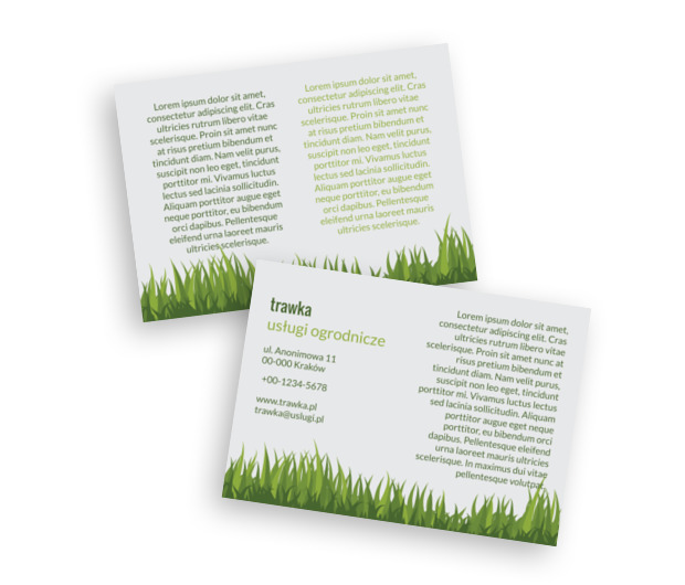 Ładnie zaprezentowane informacje, Środowisko i Przyroda, Usługi Ogrodnicze - Ulotki Netprint szablony online