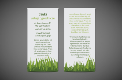 Nowoczesna forma reklamy, Środowisko i Przyroda, Usługi Ogrodnicze - Ulotki Netprint