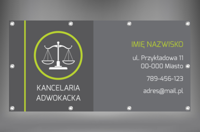 Budujemy prestiżowy wizerunek, Prawo, Kancelaria adwokacka - Banery Netprint