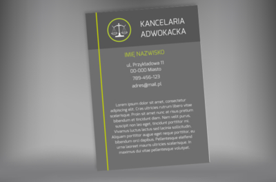 Wykorzystaj ten modny styl, Prawo, Kancelaria adwokacka - Plakaty Netprint