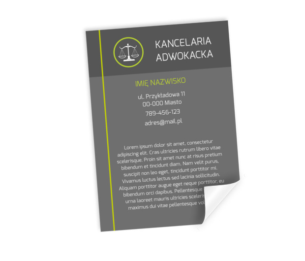 Wykorzystaj ten modny styl, Prawo, Kancelaria adwokacka - Plakaty Netprint szablony online