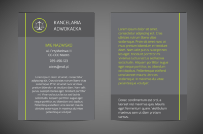 Informacje w dobrej oprawie, Prawo, Kancelaria adwokoacka - Ulotki Netprint
