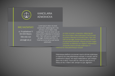 Stylowa reklama w poziomie, Prawo, Kancelaria adwokoacka - Ulotki Netprint