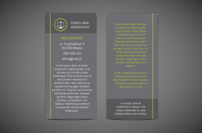 Intuicyjna i elegancka, Prawo, Kancelaria adwokoacka - Ulotki Netprint