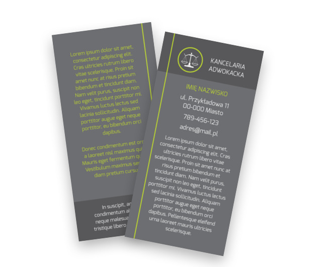 Intuicyjna i elegancka, Prawo, Kancelaria adwokoacka - Ulotki Netprint szablony online