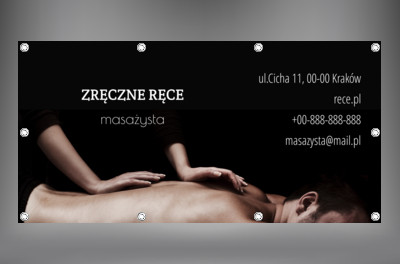 Przyciągnij lokalnych klientów, Medycyna, Masażysta - Banery Netprint