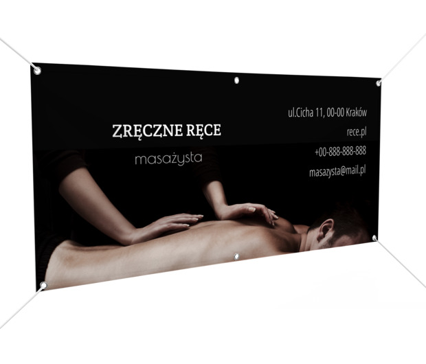 Przyciągnij lokalnych klientów, Medycyna, Masażysta - Banery Netprint szablony online