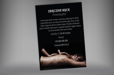 Masażystka w akcji, Medycyna, Masażysta - Plakaty Netprint