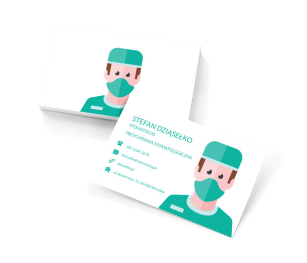 Przyjazny stomatolog, Medycyna, Stomatologia - Wizytówki Netprint szablony online