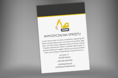 Szczegół, który przyciąga, Budownictwo, Wynajem sprzętu - Plakaty Netprint