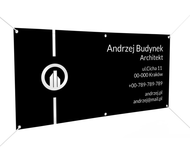 Przyciągaj głęboką czernią, Budownictwo, Architektura - Banery Netprint szablony online