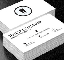 Monochromatyczne zęby, Medycyna, Stomatologia - Wizytówki Netprint