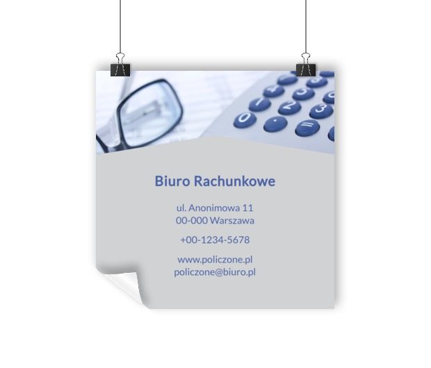 Wachlarz usług i skuteczna grafika, Finanse i ubezpieczenia, Biuro rachunkowe - Plakaty Wielkoformatowe Netprint szablony online