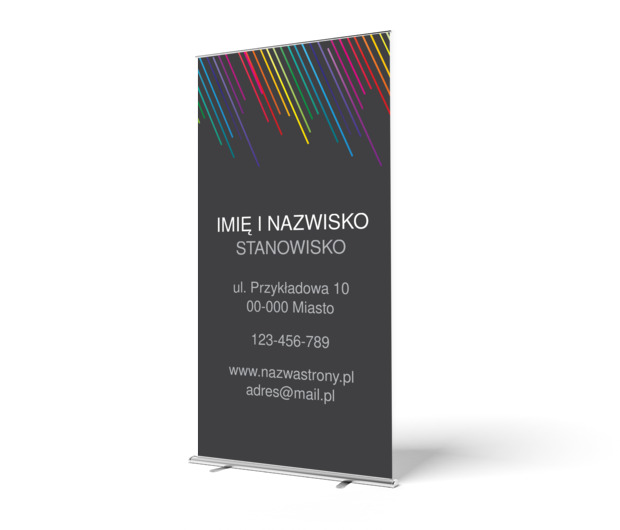 Skuteczna sugestia graficzna, Telekomunikacja i Internet, Grafik komputerowy - Roll-up Netprint szablony online