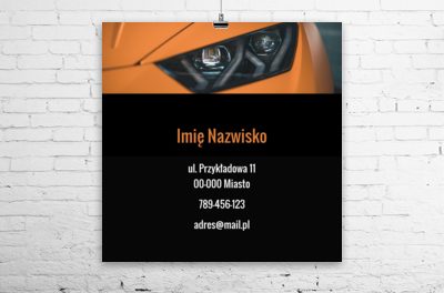 Gramy kolorowym kontrastem , Motoryzacja, Dealer - Plakaty Wielkoformatowe Netprint