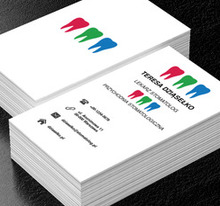 Kolorowe zęby, Medycyna, Stomatologia - Wizytówki Netprint