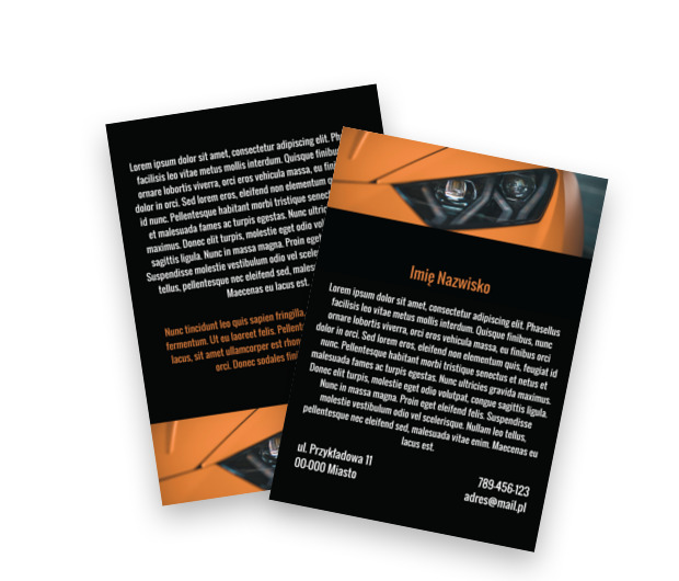 Jak reklama to efektowna, Motoryzacja, Dealer - Ulotki Netprint szablony online