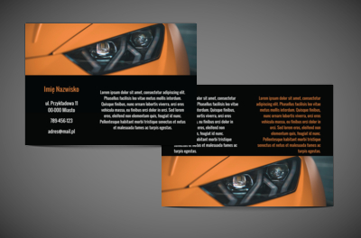 Podaj dane w dobrym stylu, Motoryzacja, Dealer - Ulotki Netprint