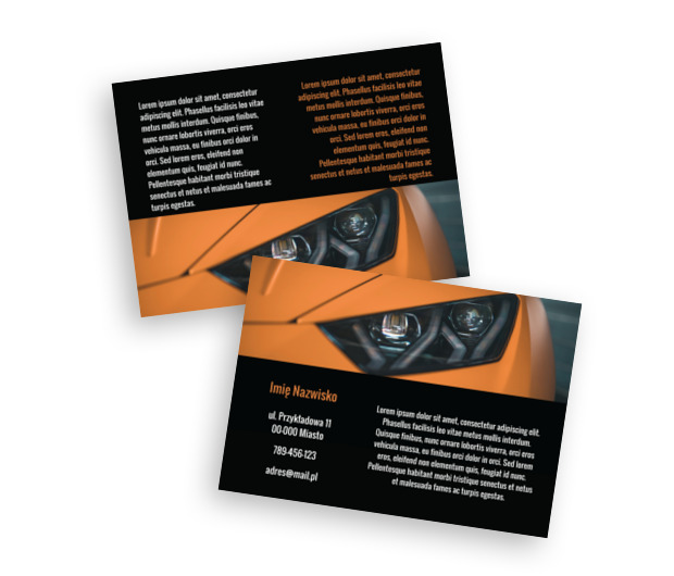 Podaj dane w dobrym stylu, Motoryzacja, Dealer - Ulotki Netprint szablony online