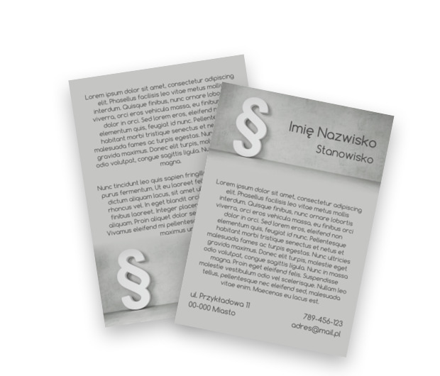 Ciekawie przekazane informacje, Prawo, Radca Prawny - Ulotki Netprint szablony online