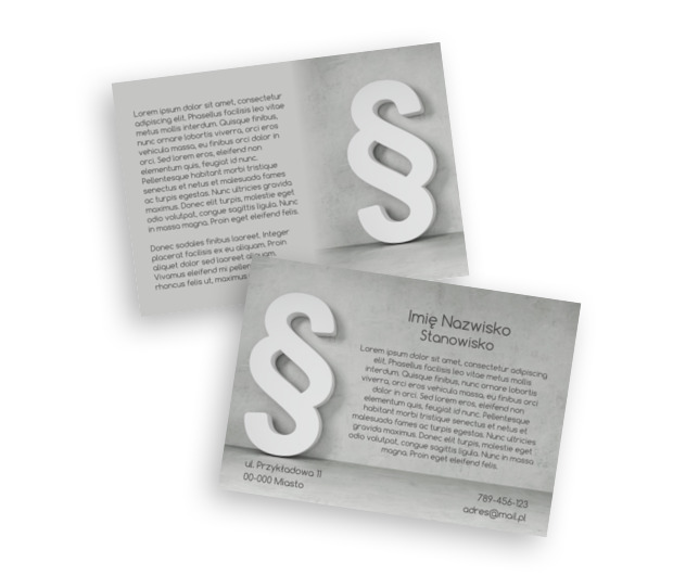 Modna, konkretna ulotka, Prawo, Radca Prawny - Ulotki Netprint szablony online