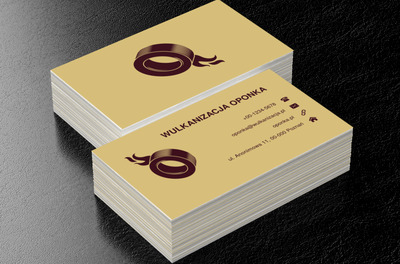 Opona z płomieniem, Motoryzacja, Wulkanizacja - Wizytówki Netprint