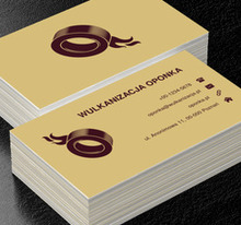 Opona z płomieniem, Motoryzacja, Wulkanizacja - Wizytówki Netprint