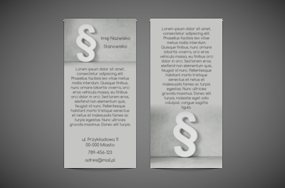 Dobra ekspozycja logo, Prawo, Radca Prawny - Ulotki Netprint