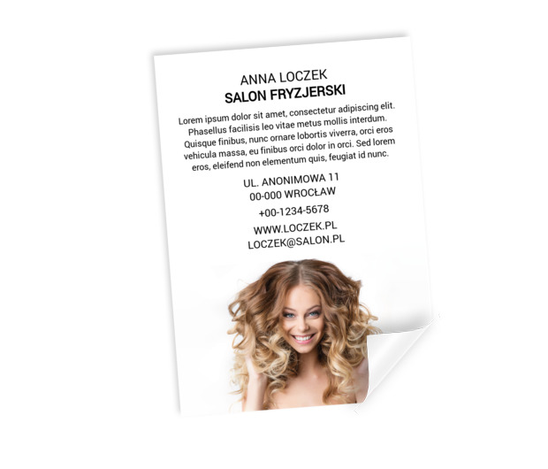 Piękna grafika to skuteczna reklama, Zdrowie i uroda, Salon fryzjerski - Plakaty Netprint szablony online