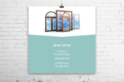 Daj się lepiej poznać, Budownictwo, Okna i Drzwi - Plakaty Wielkoformatowe Netprint