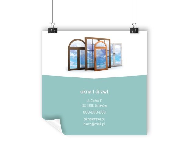 Daj się lepiej poznać, Budownictwo, Okna i Drzwi - Plakaty Wielkoformatowe Netprint szablony online