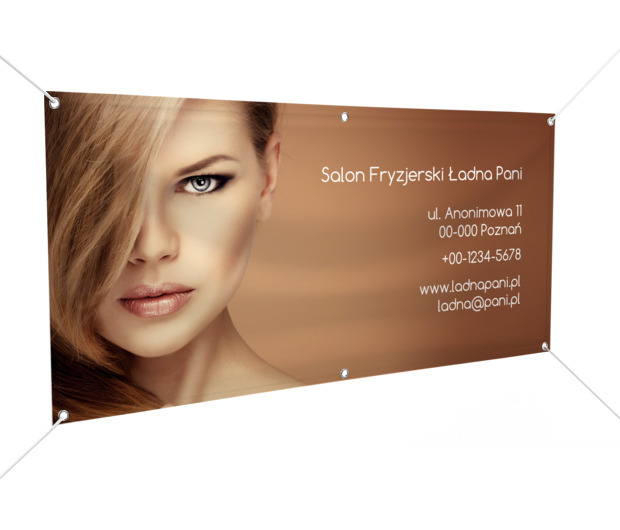 Pozytywna energia na reklamie, Zdrowie i uroda, Salon fryzjerski - Banery Netprint szablony online