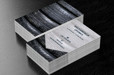 Zdjęcie opon, Motoryzacja, Wulkanizacja - Wizytówki Netprint