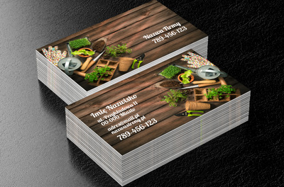 Ogrody-twoja specjalność, Środowisko i Przyroda, Usługi ogrodnicze - Wizytówki Netprint