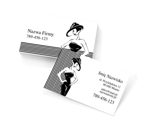 Z modą pod rękę, Sprzedaż, Odzież - Wizytówki Netprint szablony online