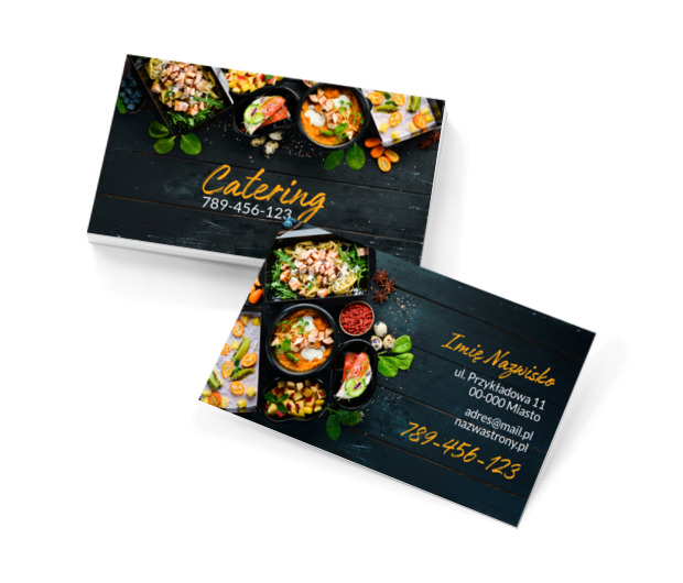 Coś na ząb dla każdego, Gastronomia, Catering - Wizytówki Netprint szablony online