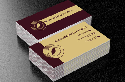 Żółta opona, Motoryzacja, Wulkanizacja - Wizytówki Netprint