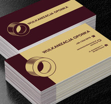 Żółta opona, Motoryzacja, Wulkanizacja - Wizytówki Netprint