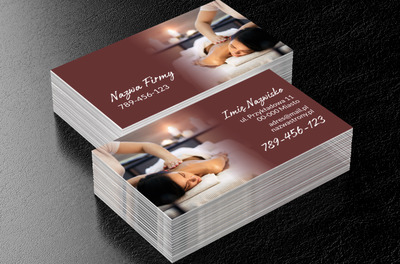 Zapowiedź błogiego relaksu, Medycyna, Masażysta - Wizytówki Netprint