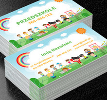 Kreatywny rozwój i przygoda, Edukacja, Przedszkole - Wizytówki Netprint