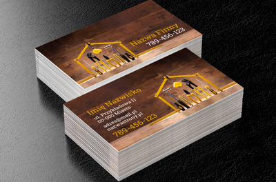 Wszystko pod kontrolą, Budownictwo, Firma budowlana - Wizytówki Netprint