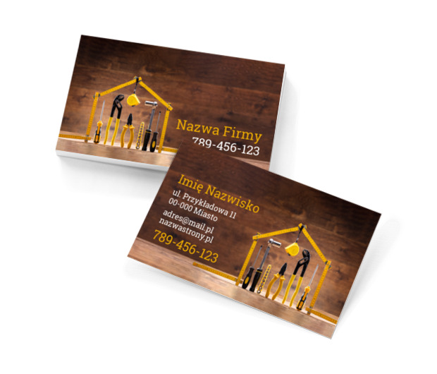 Wszystko pod kontrolą, Budownictwo, Firma budowlana - Wizytówki Netprint szablony online